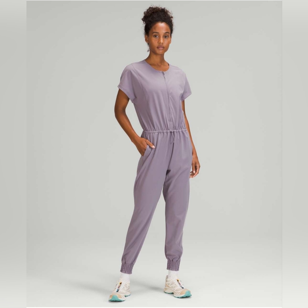 NWT Stretch Travel Woven Jumpsuit